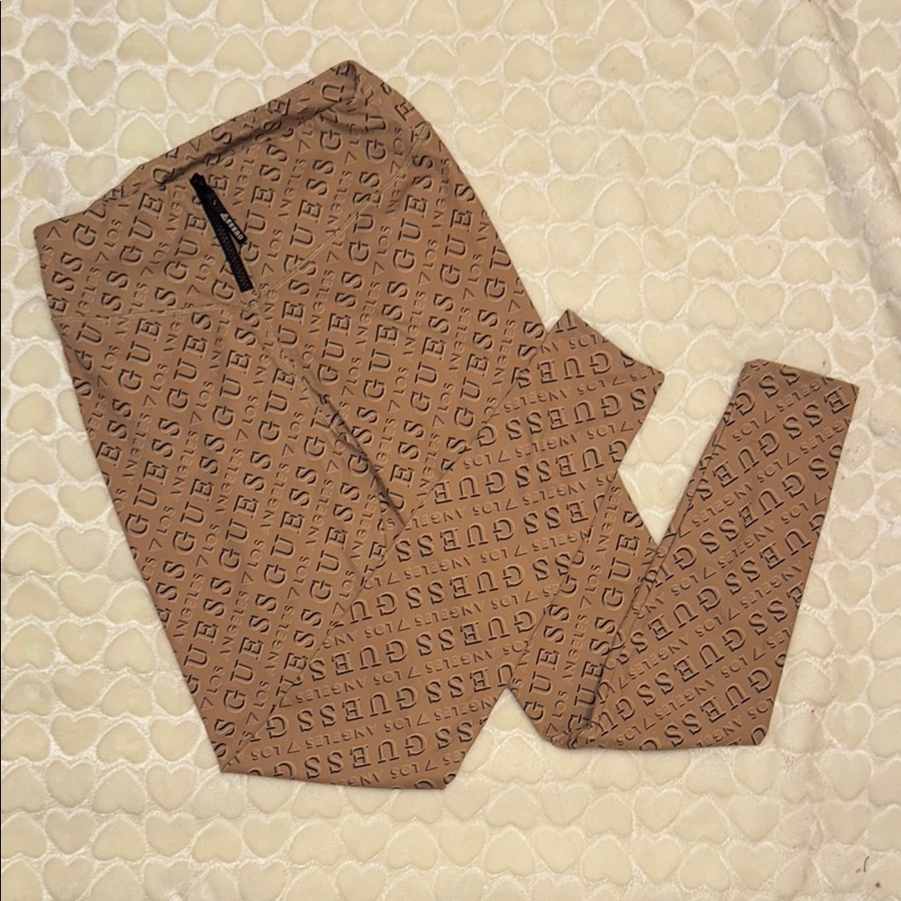 Guess Tan Logo Leggings